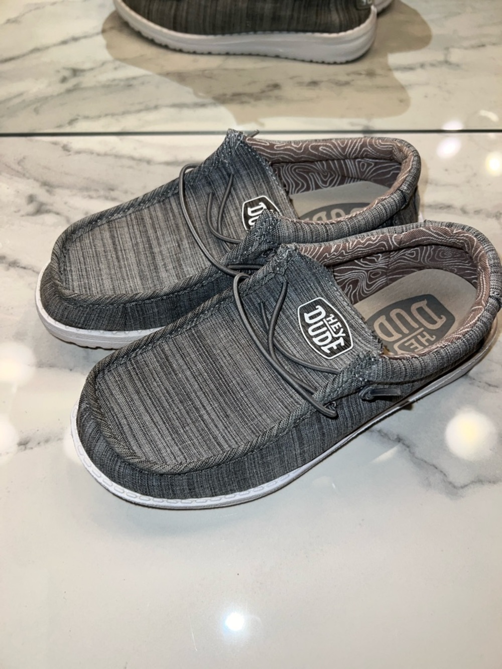 Hey Dude Kids Gray Slip-On Sneakers 🩶